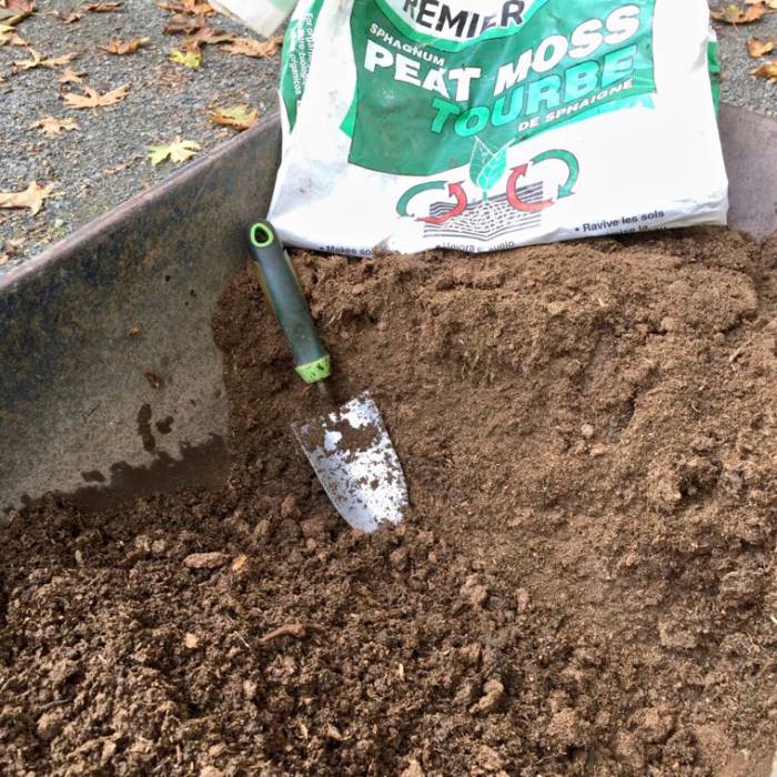Mixing rooting soil