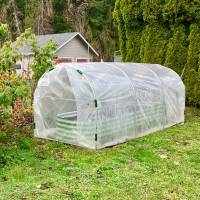 Low tent over raised bed
